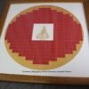 33*33 cm Xuan Paper Artwork Calligraphy Painting Brown Color Wooden Frame