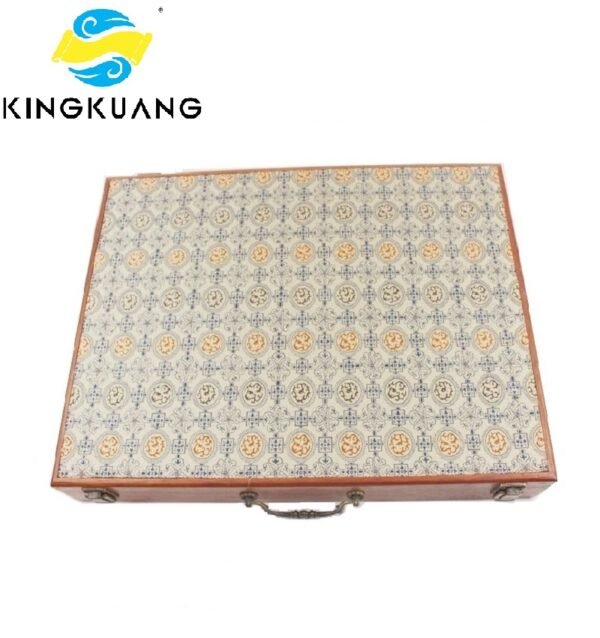 001 45*32*4.5cm Xuan Rice Paper Booklet Sumi-E Painting Calligraphy Brochure Rosewood Wooden Box Storage Silk Case