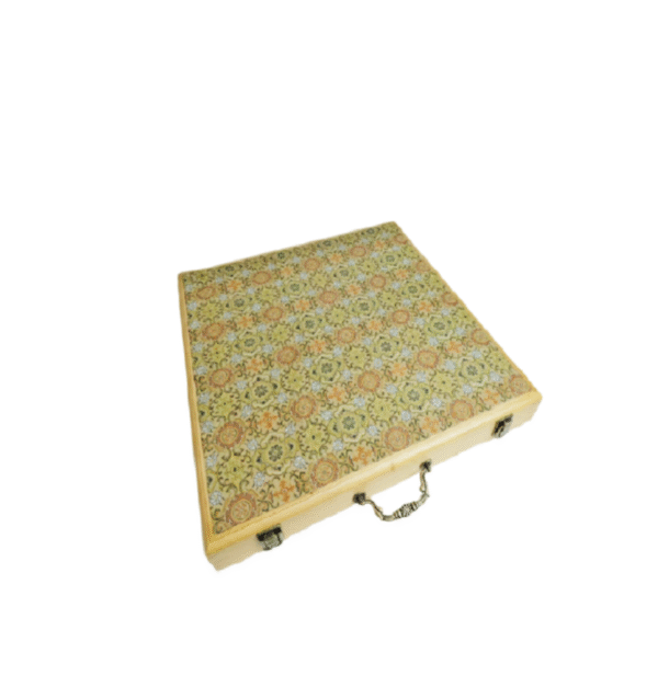 Art Paper Booklet for Painting Calligraphy  Song Brocade Cinnamomum Camphora wood Jewelry Gift Necklace Box