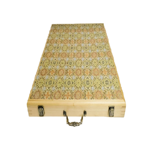 Art Paper Booklet for Painting Calligraphy  Song Brocade Cinnamomum Camphora wood Jewelry Gift Necklace Box