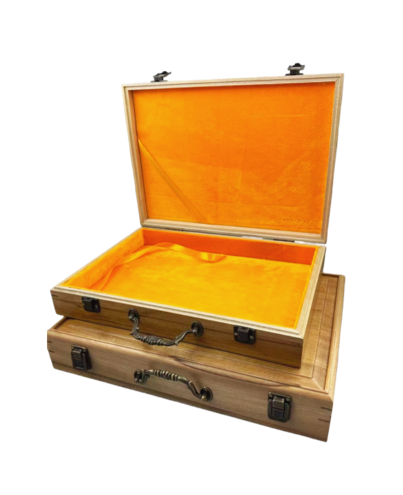 45*32*4.5cm Cinnamomum Camphora  Xuan Paper Brochure Wooden Box