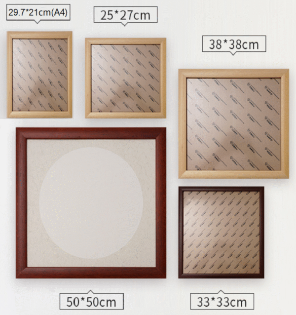006 A 4 Xuan Paper Japanese Sumi-E Painting Paper Calligraphy Shu Dao Paper Red Burlywood Rosewood Color Normal Solid Wooden Mounted Painting Frame