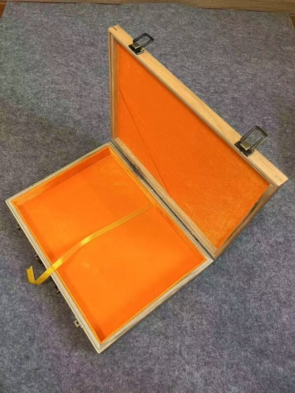 45*32*4.5cm Cinnamomum Camphora  Xuan Paper Brochure Wooden Box