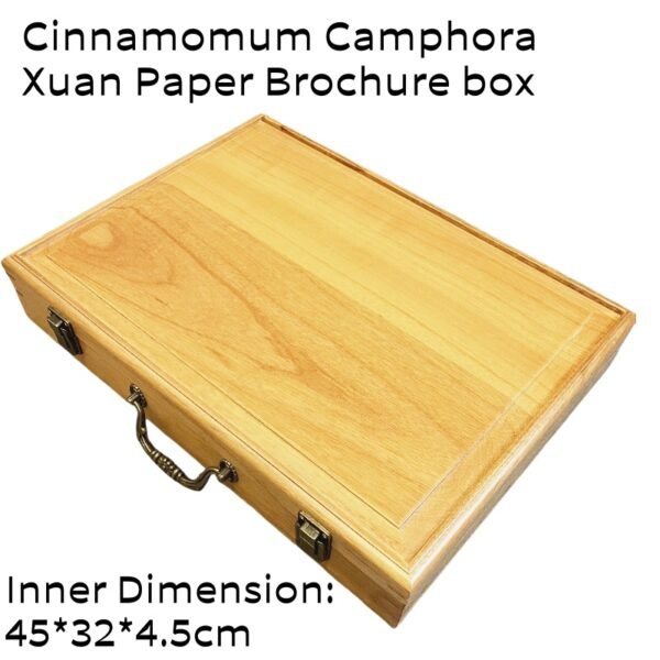 45*32*4.5cm Cinnamomum Camphora  Xuan Paper Brochure Wooden Box