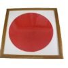 33*33 cm Xuan Paper Artwork Calligraphy Painting Brown Color Wooden Frame