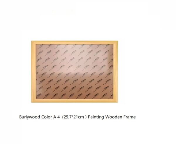 A 4  Xuan Paper  Japanese Sumi-E Painting Paper Calligraphy  Shu Dao Paper Red Burlywood Rosewood Color Normal Solid Wooden Mounted Frame