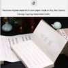 Description 02 32*16*2.5cm Xuan Paper Folding Book for writing Copying <SHANGLINGFU >The Composition About Shang lin Lyrics Fascimile Camphor wood box Sets