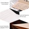 Description 08 32*16*2.5cm Xuan Paper Folding Book for writing Copying <SHANGLINGFU >The Composition About Shang lin Lyrics Fascimile Camphor wood box Sets