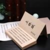 Descripton 04 32*16*2.5cm Xuan Paper Folding Book for writing Copying <SHANGLINGFU >The Composition About Shang lin Lyrics Fascimile Camphor wood box Sets