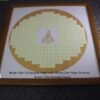33*33 cm Xuan Paper Artwork Calligraphy Painting Brown Color Wooden Frame