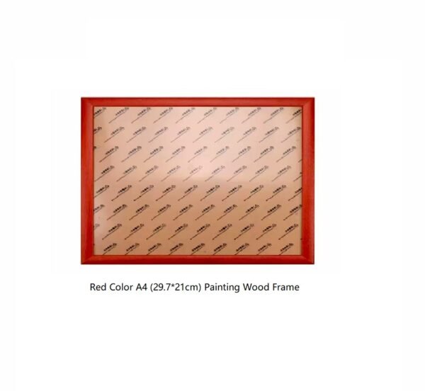 A 4  Xuan Paper  Japanese Sumi-E Painting Paper Calligraphy  Shu Dao Paper Red Burlywood Rosewood Color Normal Solid Wooden Mounted Frame