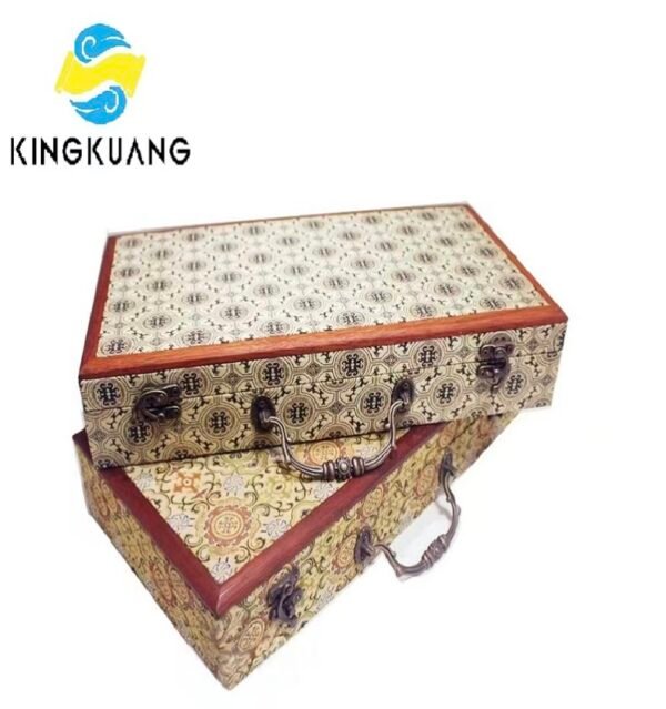 32*16cm Xuan Paper  Folding Album for Painting Calligraphy Press Wooden Frame Brocade Box