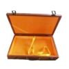 32*16*4.5cm Xuan Paper Booklet Solid Wooden Box with Song Brocade Fabric Faces Package Case
