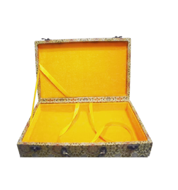 32*16cm Xuan Paper  Folding Album for Painting Calligraphy Press Wooden Frame Brocade Box