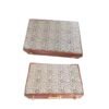 004 40*18*4.5cm Sapele Entandrophragma cylindricum Song Brocade Faces Wood Box Ancient Book Package Box