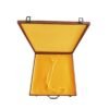 004 37*37*2.5cm Square Solid Wood Sapele Wood Xuan Paper Brochure Song Brocade Package Luxury Jewerly Box