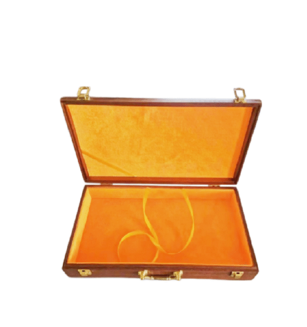 005 40*18*4.5cm Sapele Entandrophragma cylindricum Song Brocade Faces Wood Box Ancient Book Package Box