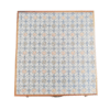 005 37*37*2.5cm Square Solid Wood Sapele Wood Xuan Paper Brochure Song Brocade Package Luxury Jewerly Box