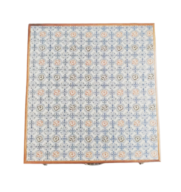 005 37*37*2.5cm Square Solid Wood Sapele Wood Xuan Paper Brochure Song Brocade Package Luxury Jewerly Box