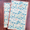 32*16*4.5cm Xuan Paper Booklet Solid Wooden Box with Song Brocade Fabric Faces Package Case