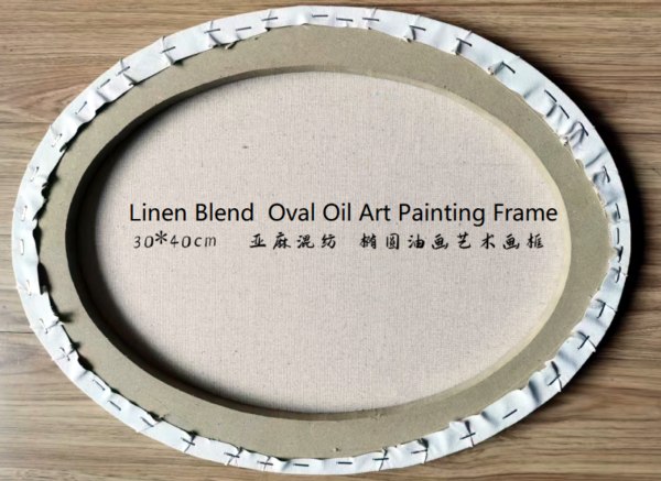 Oval  Oil Painting Canvas  Oval   Artist Frame