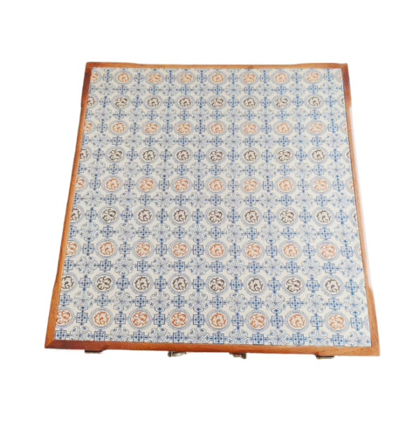006 37*37*2.5cm Square Solid Wood Sapele Wood Xuan Paper Brochure Song Brocade Package Luxury Jewerly Box