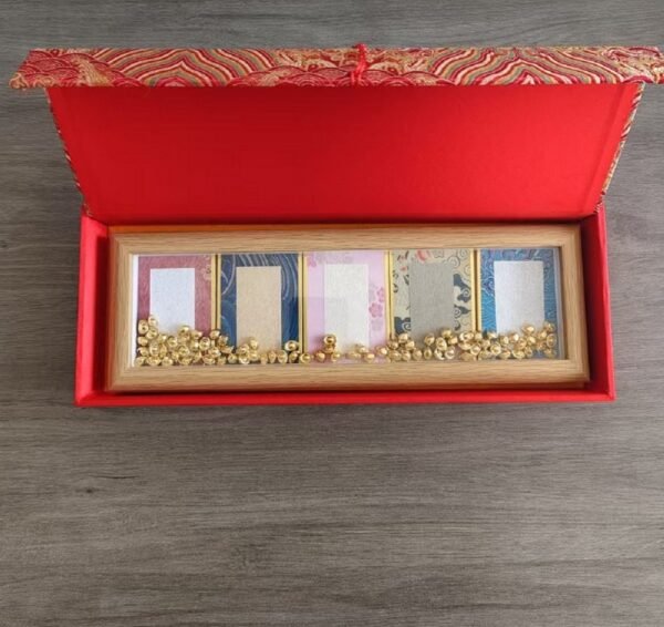 Xuan Paper Hardcards Painting Calligraphy Frame Brocade Box Set