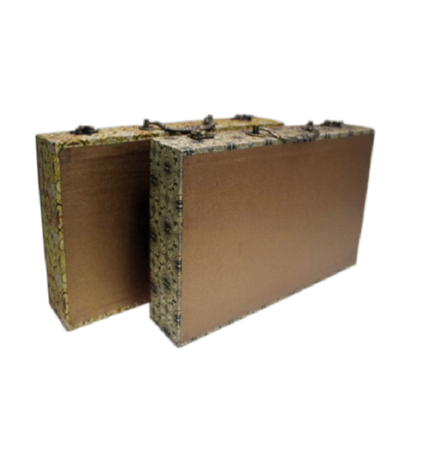 32*16cm Xuan Paper  Folding Album for Painting Calligraphy Press Wooden Frame Brocade Box