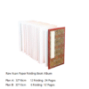 32*16cm Xuan Paper  Folding Album for Painting Calligraphy Press Wooden Frame Brocade Box