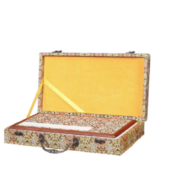 32*16cm Xuan Paper  Folding Album for Painting Calligraphy Press Wooden Frame Brocade Box