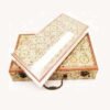 32*16cm Xuan Paper  Folding Album for Painting Calligraphy Press Wooden Frame Brocade Box
