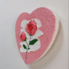 Heart-shaped  Nature Cotton Linen Blended  Oil Painting  Frame