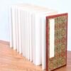 32*16cm Xuan Paper  Folding Album for Painting Calligraphy Press Wooden Frame Brocade Box