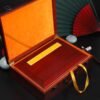 32*22cm Xuan Paper Art Paper Painting Calligraphy Paper Box  Ancient Book For Writing <Diamond of Sutra > Red Wood Box Set