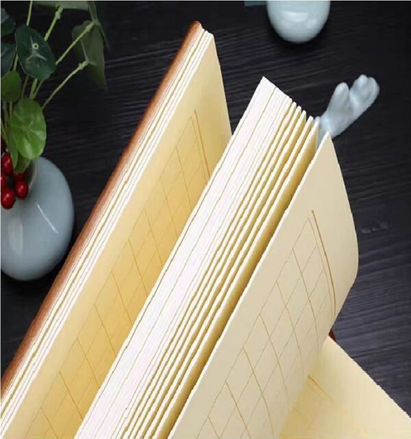 32*22cm Xuan Paper Art Paper Painting Calligraphy Paper Box  Ancient Book For Writing <Diamond of Sutra > Red Wood Box Set