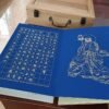 32*22cm Xuan Paper Art Paper Painting Calligraphy Paper Box  Ancient Book For Writing <Diamond of Sutra > Red Wood Box Set