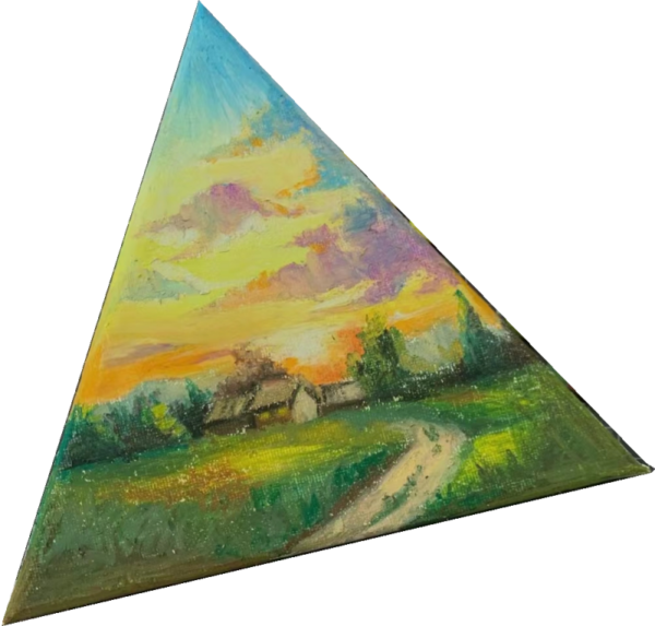 Triangle Oil Painting Frame