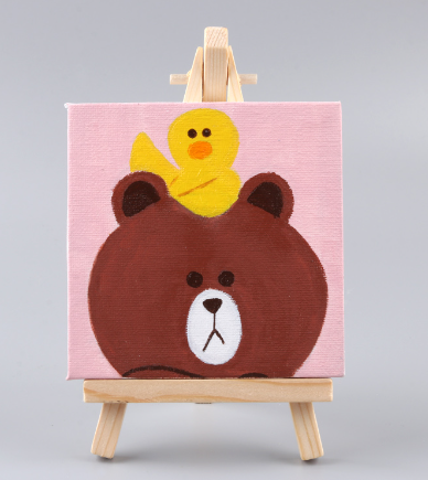 Square  Natural Cotton  Linen Blended Artist Oil Painting Canvas Frame