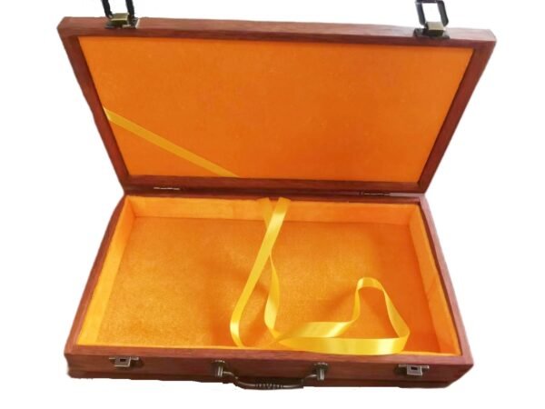 Wooden Box with Song Brocade Fabric