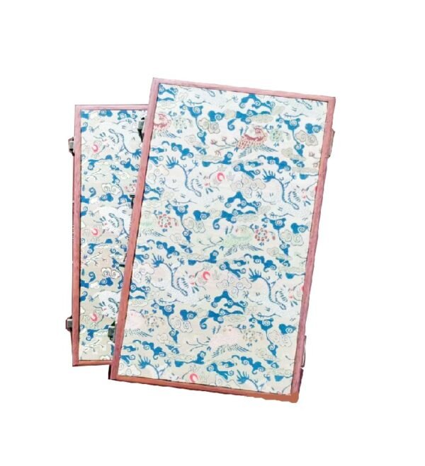 Wooden Box with Song Brocade Fabric