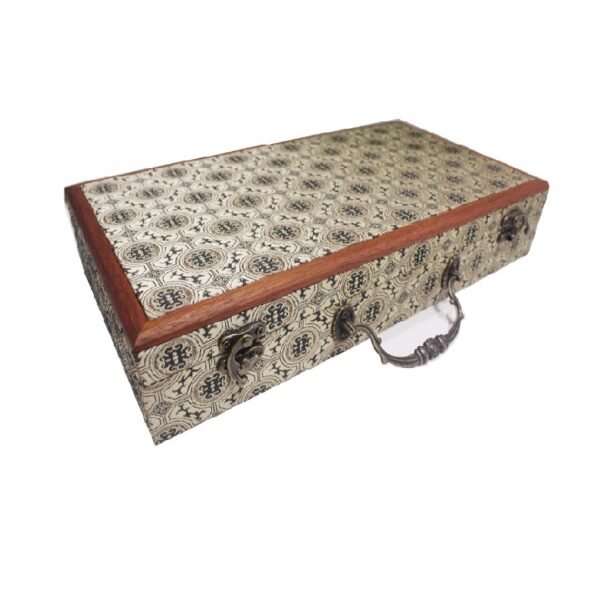 32*16cm Xuan Paper Brochure Press Wooden Frame Brocade Box