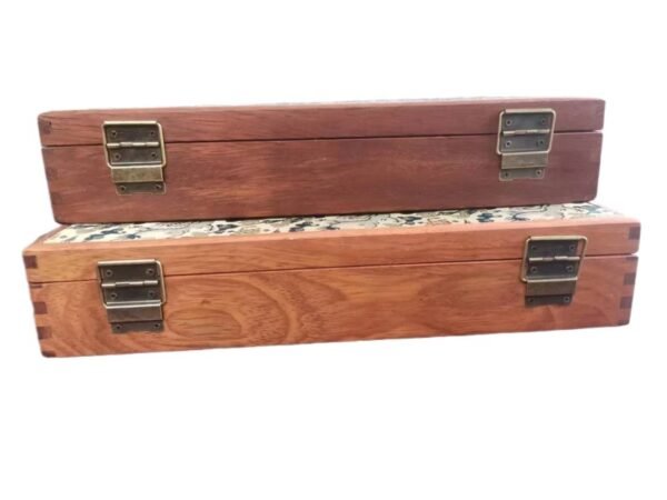 Wooden Box with Song Brocade Fabric