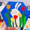 Hexagon Pure Cotton Oil Painting  Acrylic Painting  Watercolor Painting Frame