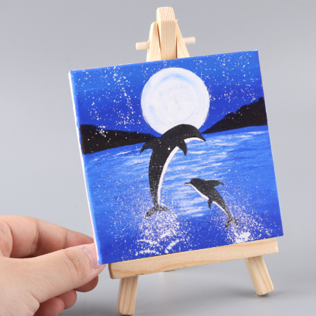 Square  Natural Cotton  Linen Blended Artist Oil Painting Canvas Frame