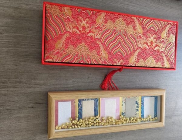 Xuan Paper Hardcards Painting Calligraphy Frame Brocade Box Set