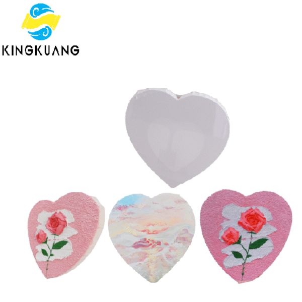 9b2eab8f-590b-4eb6-a18e-e59d82ac73d5 Heart-shaped Nature Cotton Linen Blended Oil Painting Frame