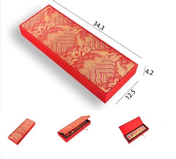 Xuan Paper Hardcards Painting Calligraphy Frame Brocade Box Set