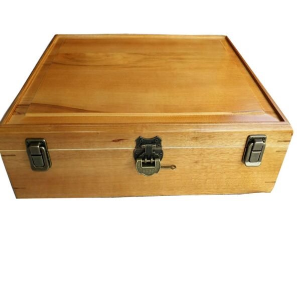 Camphor Wood Xuan Paper Painting Calligraphy Brochure ancient wooden Box Package Case