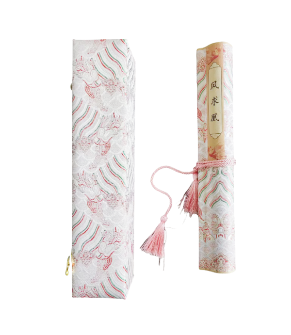 Phoenix Request Chinese Letter Pursuing love proposing marriage Copying calligraphy on  Xuan  paper hand scroll Brocade Box  Sets