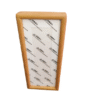 30*11cm Xuan Paper Thickened Wooden Marble Style Golden Teak color Frame